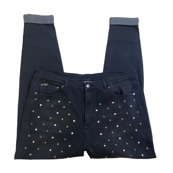 DG2 by Diane Gilman Studded Skinny Jeans Sz 16 - Picture 4 of 9